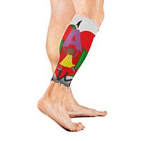 Stretch Sport Calf Sleeve Father's Day Love Heart Wallpaper Protective Guard for Men Women - Best Footless Compression Socks for Shin Splints, Running,Basketball Football (1 Pair)