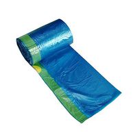 Small Trash Bags Fangkun 4 Gallon Blue Plastic Bag Drawstring Bathroom Garbage Bags 15 Liter Wastebasket Trash Can Liners,100 Count