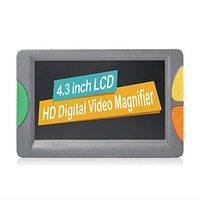 JIN 4.3 Inches LCD Digital Magnifiers Handheld Portable with 2X-32X Zoom Electronic Video Magnifier Reading Aid for Low Vision 5 Color Modes,Battery Powered