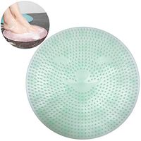 Lazy Foot Brush Scrubber Massager | Anti Slip Shower Mats | Bath Wash Cushion Tub Mat | Foot Acupressure Silicone Cleaner Pad | Foot Back Cleaner Exfoliator Pad
