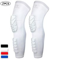 HOPEFORTH Knee Calf Padded 2 Pack Compression Leg Sleeve Thigh Sports Protective Gear Shin Brace Support for Football Basketball Volleyball Soccer Baseball Tennis Youth Kids Adult