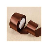 White Pink Black Blue Red Green Purple Yellow Satin Ribbons Christmas Halloween Wedding Birthday Party Gift Box Wrapping Ribbons,Dark Coffee,40Mm