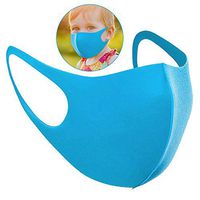 Children Mouth-Muffle, 10Pcs PU Sponge Washable Mouth-Muffle Anti-Dust Protection Equipment Blue