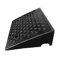 Portable Uphill Ramps, Bicycle Wheelchair Car Baby Carriage Mat- Noise Reduction Pad Kerb Ramps Uphill Ramps (Color : Black)