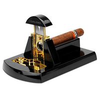 CIGARLOONG Cigar Cutter Wood and Stainless Steele Metal Thick Table Scissors