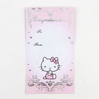 Hello Kitty Wedding Envelope: Pink/Silver