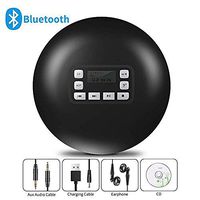 Bluetooth CD Player, HOTT Portable Personal Small Walkman Disc CD Player with Stereo Earphones, Electronic Anti-Skip Anti-Shock Protection