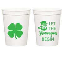 Mandeville Party Company, 10 count Stadium Cups, St. Patrick's Day, Let the Shenanigans Begin