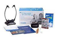 TV Ears Grab-n-Go V2 Hearing Amplifier: Single Hearing Aid Device and Analog TV Headset System for Hearing Loss Amplified Television Watching for Seniors - Doctor Recommended, Left Ear Kit