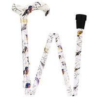 Watercolor Bird Designer Folding Adjustable Cane