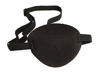 Black Eyepatch-Comfortable Adjustable Concave Shape Black Eyepatch Single Eye Mask for Recovery Eye