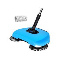 Fengshangshanghang Sweeper, Hand-push Vacuum Cleaner Home Floor Mopping Machine, Home Sweeping/Mopping Integrated Suit (purple/Blue, 34 20 8cm) Multi-angle cleaning