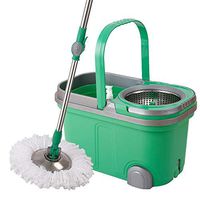 Living utensils Household mop rotary hand-free wet and dry stainless steel tow barrel rotating water double drive mop
