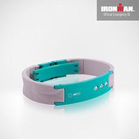 Purestrength MyID Luxe Medical ID Bracelet (Light Gray/Turquoise)