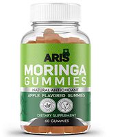 Aris Moringa Gummies from Miracle Tree Leaf, Rich in Vitamins and Antioxidants. This Superfood Supplement is a great Sourse of Nutrients and Minerals, 60 Chewable