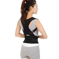 Denshine Posture Corrector Fully Adjustable Breathable Clavicle Chest Back Magnet Support Brace for Improves Posture & Provides Lumbar Support, Back Pain Relief, Men & Women (M)