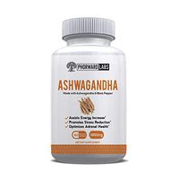 Phorward Labs Ashwagandha 1950mg Root Powder & 15mg Black Pepper extract - 60 Veggie Capsules - Stress Relief, Thyroid Support, Cortisol & Adrenal Support, Anxiety Relief, Adrenal Fatigue