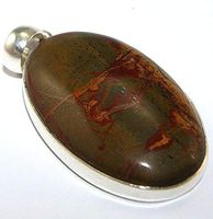 Sterling Silver Jasper Pendant Jewellery PEND474