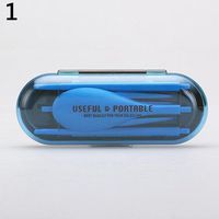 yanQxIzbiu 3 in 1 Portable Foldable Spoon Fork Chopsticks Tableware Set for Picnic Travel - Blue