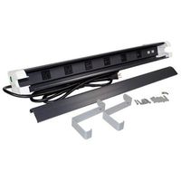 Legrand - Wiremold PX1004 Multi-Outlet Surge Protector With Cable Management, Grey/White