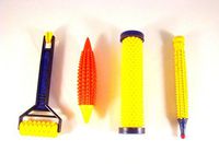 Sarvam Accupressure Tools Hand Roll Energy Hand Roll Karela Roll Wooden Hand Roll Set of 4