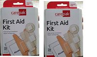 21 pc First Aid Travel Size kit(Pack of 2)