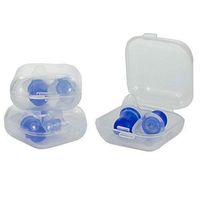 GMS Hearing Protection Pressure Reducing Silicone Ear Plugs w/Carrying Cases (3 Pair)