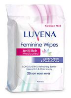 Luvena Anti-Itch Wipes, Medicated, 25 Count