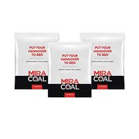 Miracoal Hangover Prevention with Organic Activated Coconut Charcoal | Detox and Relief Sample (3 Packs) for Alcohol Recovery | A Gluten Free Dietary Supplement with Electrolytes | for Travel (3)