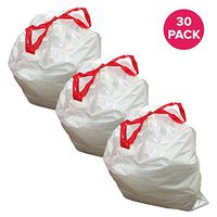 Think Crucial Durable Garbage Bags Fit simplehuman ?Size ?Q??, 50-65L / 13-17 Gallon (30 Pack)