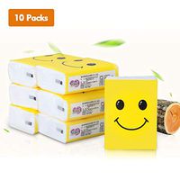 Decdeal Facial Tissues Pocket Tissues Strong Absorbency On-The-Go Small Packs No Fluorescence Natural Fragrance of The Raw Wood Pulp 50 Packs /120 Packs