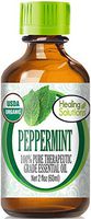Organic Peppermint Essential Oil (100% Pure - USDA Certified Organic) Best Therapeutic Grade Essential Oil - 60ml