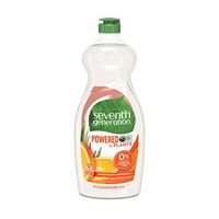 Seventh Generation Dish Liquid Soap, Clementine Zest & Lemongrass Scent, 25 Fl. Oz (Pack of 1) (Packaging May Vary)
