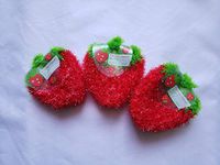 ECO-Friendly Dish Scrubber for Dishing- 3pcs (Strawberry Double)
