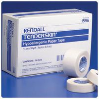 TENDERSKIN Hypoallergenic Paper Tape - Size:1/2" (24 rolls per box)