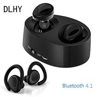 Bluetooth Headphones Dual Wireless Earbuds True Mini Twins K2 Stereo Bluetooth Headset V4.1 Earphones with Built-in Mic and Charging Case for Samsung Phone and Most Android Phones