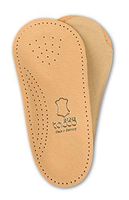 Orthotic Inserts Made in Germany | 3/4 Length, Quality Leather, Ultra-Light | Shoe Boot Insoles with Arch Support, Metatarsal Pad & Heel Cushion | Tacco Nova (37 EUR/US L6)