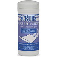 Scrubs 98556CT Clear Reflections Glass Cleaner Wipes, 6 EA (Pack of 50)