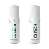 Biofreeze Professional Roll-On Pain Relief Gel, 3 oz. Bottle, Colorless - 2 Pack