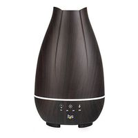 HealthSmart Aromatherapy Essential Oil Diffuser and Cool Mist Humidifier with 500ML Tank Ideal for Large Rooms Features Adjustable Timer, Mist Mode and 7 LED Light Colors, Brown