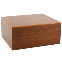 Walnut Wood Cigar Humidor 25 Count