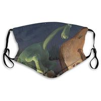 Dinosaur Stones Night Protective Mask with Gasket Disposable Water Repellent Multilayer Filter Adult Sunscreen Large Mask M