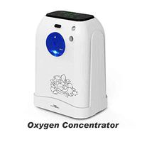 Lzour Portable Home Oxygen Ventilator Respirator Machine Home Ventilator, Small Household Atomizing Adjust 1-5L/Min Oxygen Machine 90% High Purity