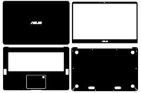 Special Laptop Black Carbon fiber Vinyl Skin Stickers Cover Guard for ASUS Zenbook Pro UX550VD UX550VE 15.6"