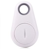 White Bluetooth GPS Smart Tracker, Anti-Lost Tag and Auto-Alarm Key/Pet/Kid Finder Suitable for Most Electronics with Bluetooth