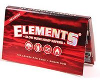 Elements Ultra Thin Rice Rolling Papers - 70mm Single Wide Size - Double Window - (3)