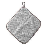 Ladiy Home Kitchen Double Side Coral Fleece Dish Washing Cleaning Cloth Towel