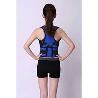 Comfort Posture Corrector Shoulder and Back Brace Support Lumbar Support for Men and Women,Black,XXL