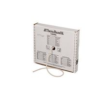 TheraBand Resistance Tubes, Professional Latex Elastic Tubing, Upper & Lower Body, Core Exercise, Physical Therapy, Lower Pilates, at-Home Workouts, Rehab, 25 Foot, Tan, Extra Thin, Beginner Level 1