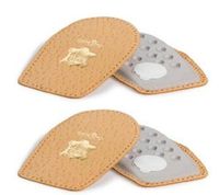 Pedag 13336 Perfect Extra Soft, Anti-Skid Heel Pad Cushions, Tan Leather, Large (11L to 10M) (Pack of 2)